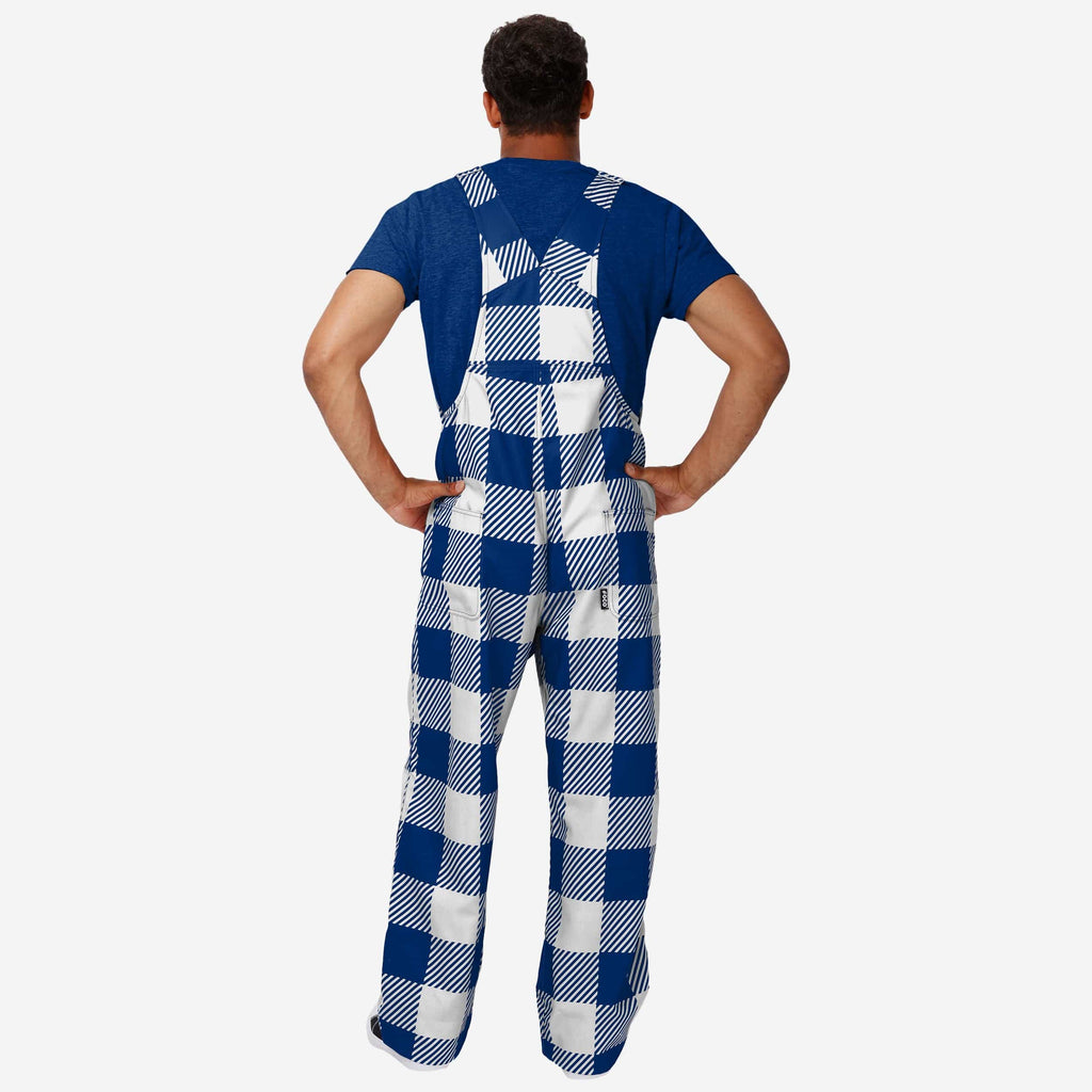 Los Angeles Dodgers Mens Plaid Bib Overalls FOCO