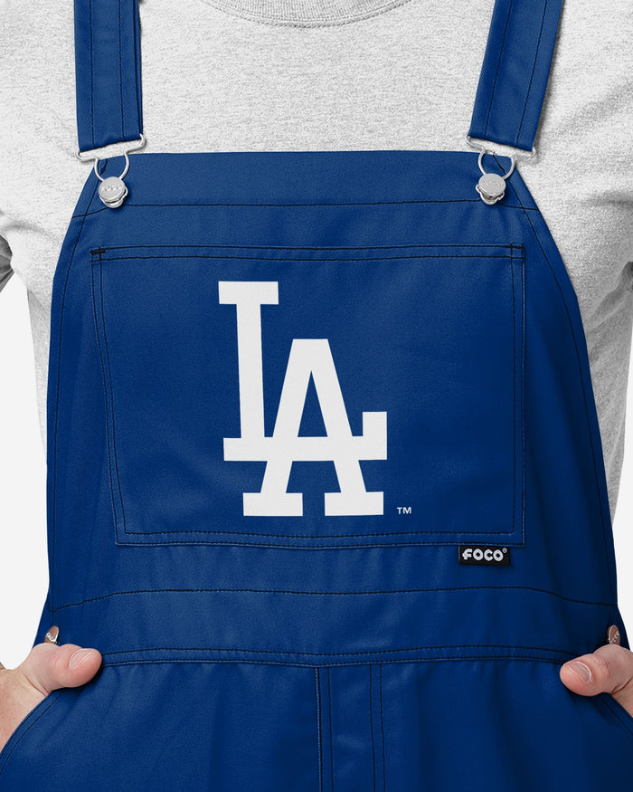 Los Angeles Dodgers Mens Big Logo Bib Overalls FOCO - FOCO.com