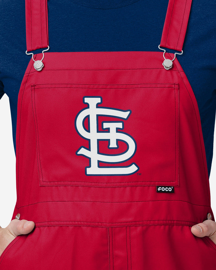 St Louis Cardinals Mens Big Logo Bib Overalls FOCO - FOCO.com