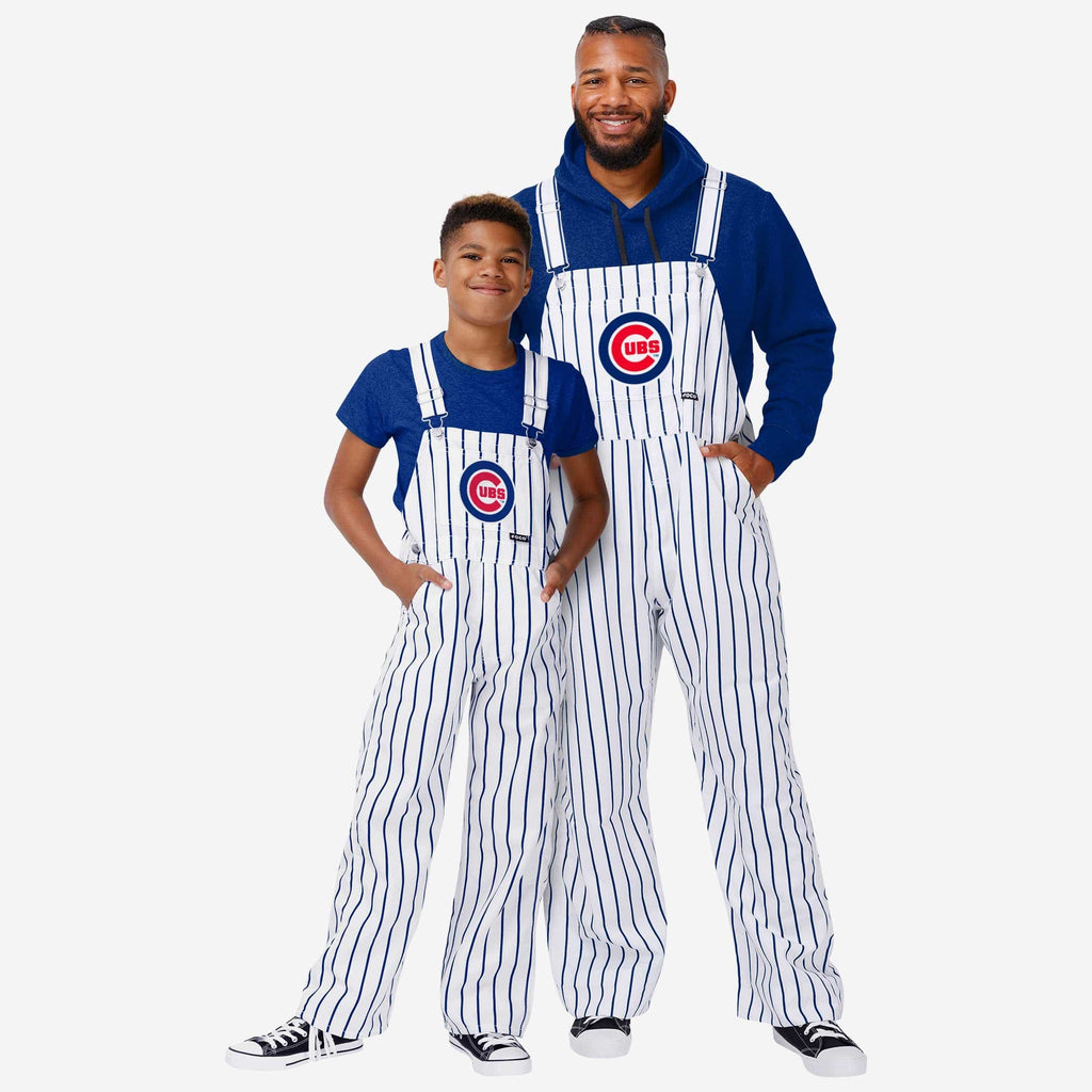 Chicago Cubs Youth Pinstripe Bib Overalls FOCO