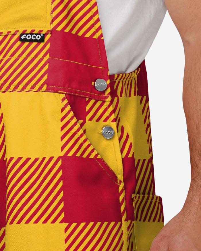 Iowa State Cyclones Mens Plaid Bib Overalls FOCO - FOCO.com