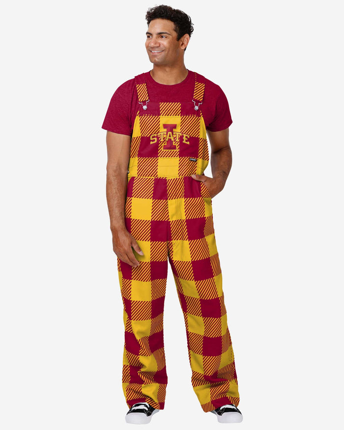 Iowa State Cyclones Mens Plaid Bib Overalls FOCO S - FOCO.com