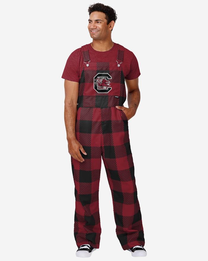 South Carolina Gamecocks Mens Plaid Bib Overalls FOCO S - FOCO.com