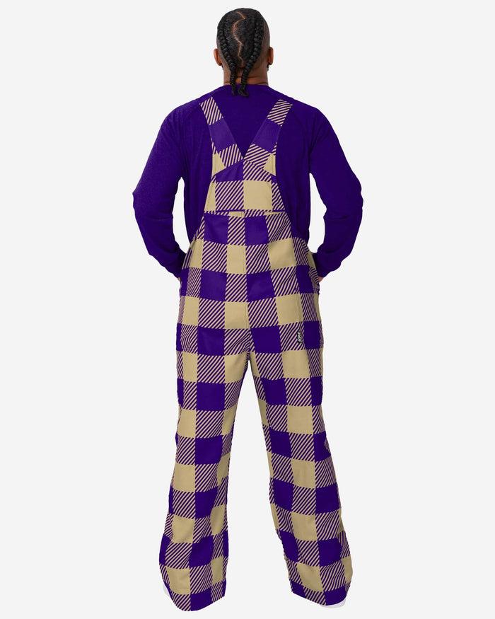 Washington Huskies Mens Plaid Bib Overalls FOCO - FOCO.com