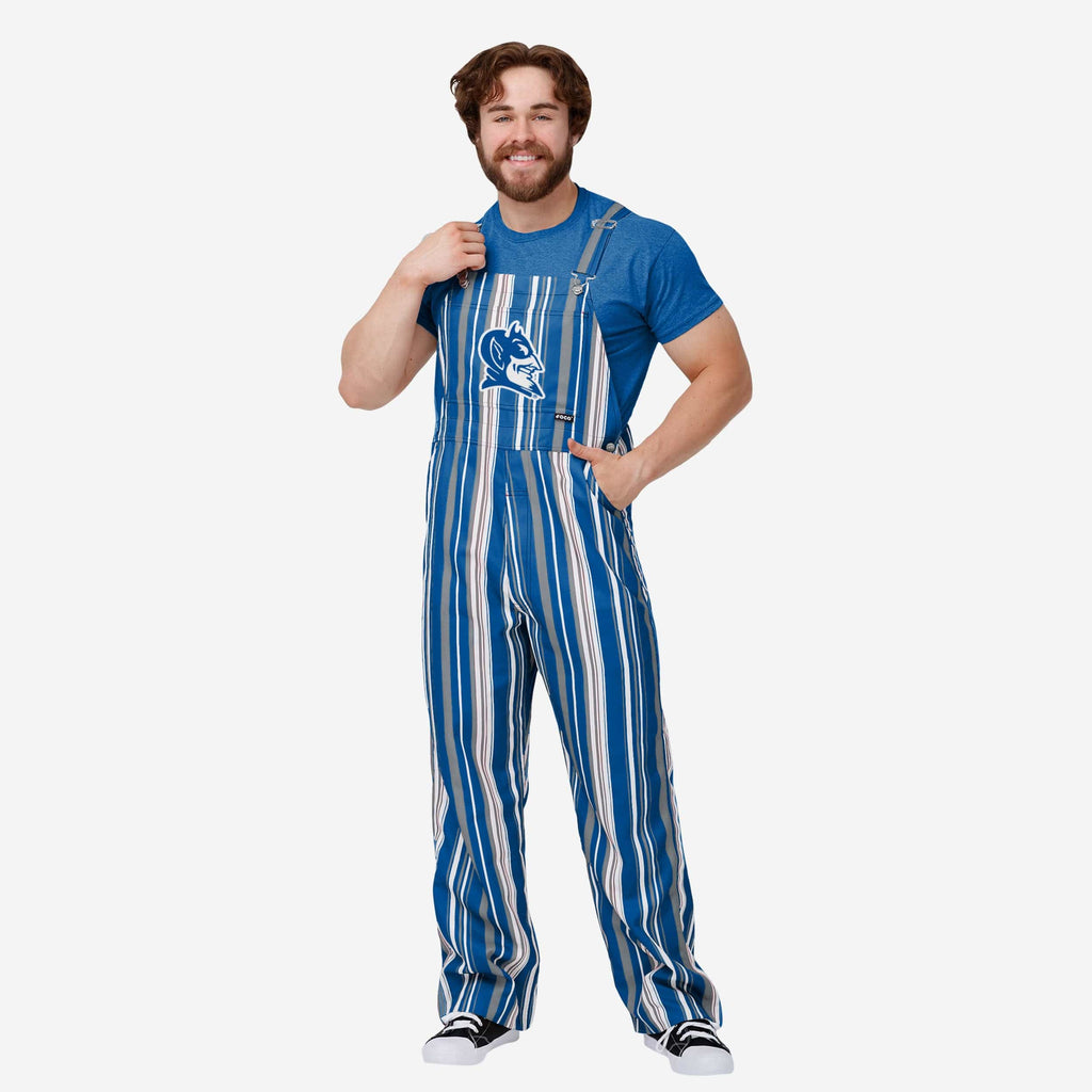 Duke Blue Devils Mens Hyper Stripe Bib Overalls FOCO S - FOCO.com
