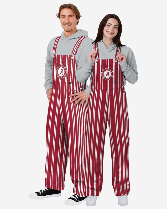 Alabama Crimson Tide Mens Sideline Spirit Bib Overalls FOCO - FOCO.com