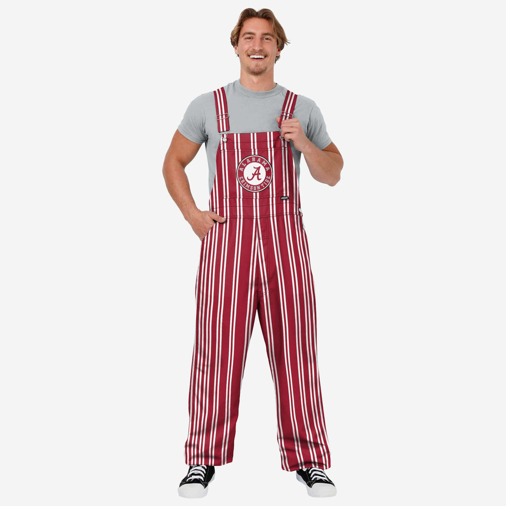 Alabama Crimson Tide Mens Sideline Spirit Bib Overalls FOCO S - FOCO.com
