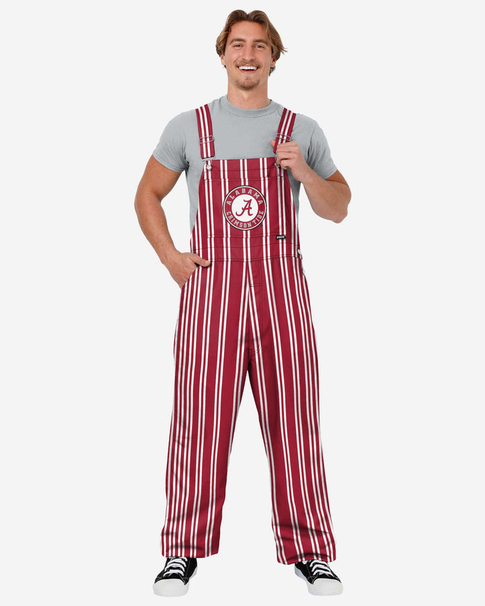 Alabama Crimson Tide Mens Sideline Spirit Bib Overalls FOCO S - FOCO.com
