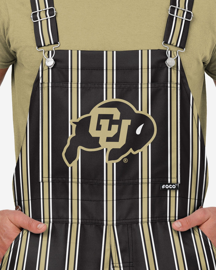 Colorado Buffaloes Mens Sideline Spirit Bib Overalls FOCO - FOCO.com