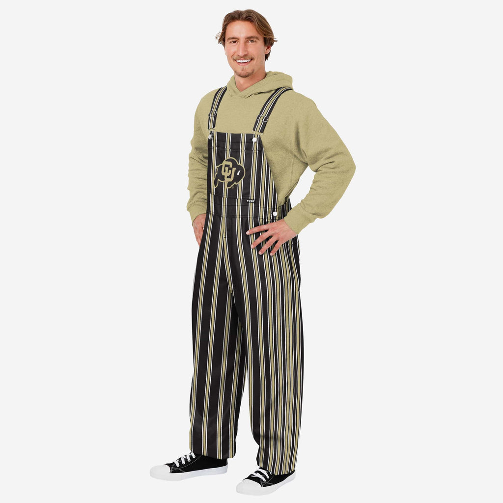 Colorado Buffaloes Mens Sideline Spirit Bib Overalls FOCO S - FOCO.com