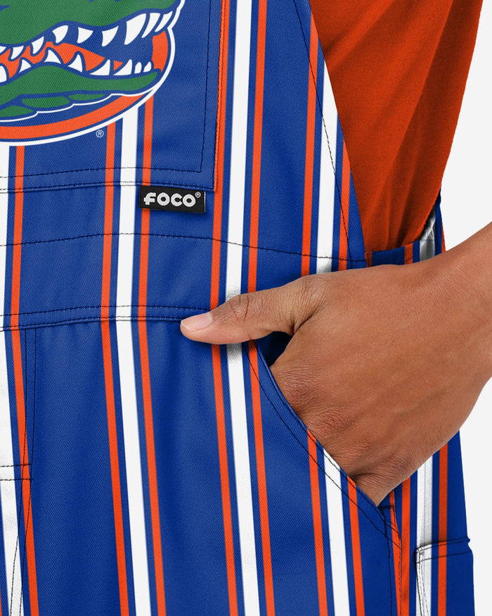 Florida Gators Mens Sideline Spirit Bib Overalls FOCO - FOCO.com