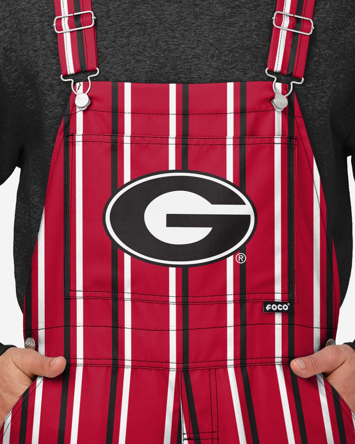Georgia Bulldogs Mens Sideline Spirit Bib Overalls FOCO - FOCO.com