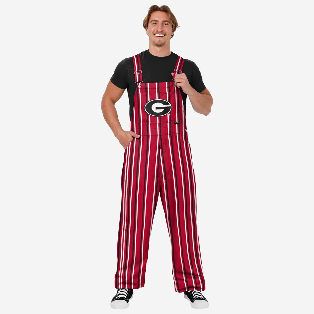 Georgia Bulldogs Mens Sideline Spirit Bib Overalls FOCO S - FOCO.com