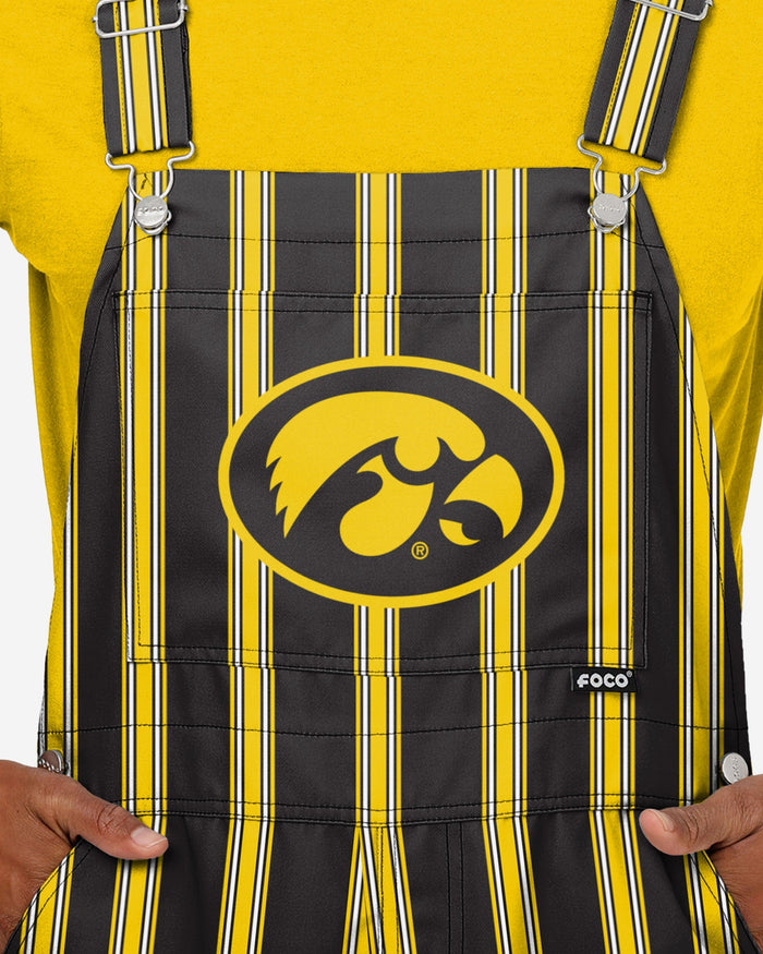 Iowa Hawkeyes Mens Sideline Spirit Bib Overalls FOCO - FOCO.com