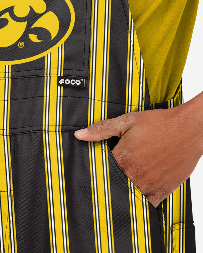 Iowa Hawkeyes Mens Sideline Spirit Bib Overalls FOCO - FOCO.com