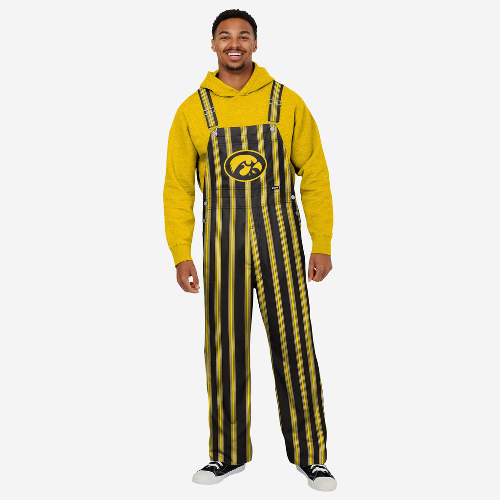 Iowa Hawkeyes Mens Sideline Spirit Bib Overalls FOCO S - FOCO.com