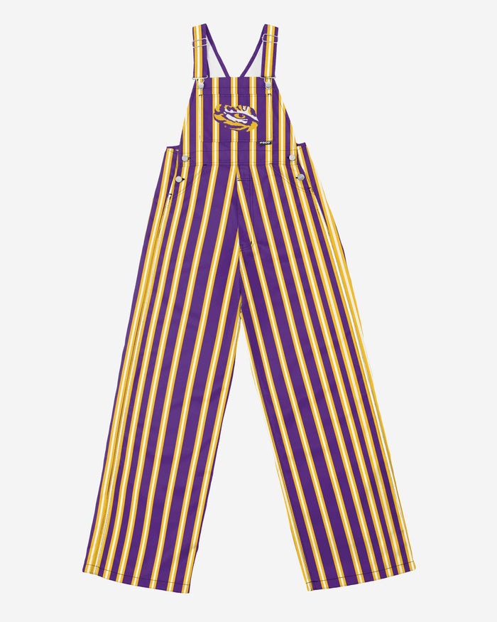 LSU Tigers Mens Sideline Spirit Bib Overalls FOCO - FOCO.com