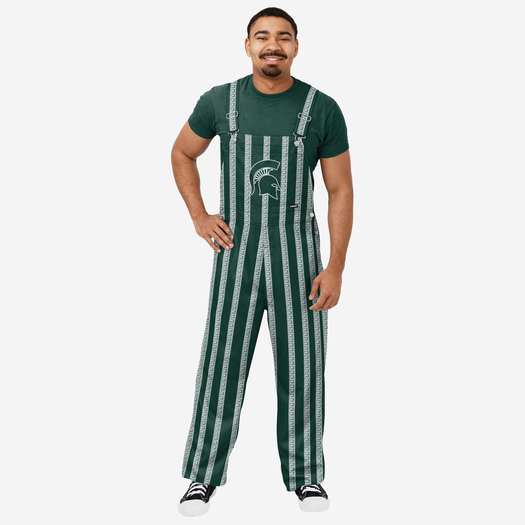 Michigan State Spartans Mens Sideline Spirit Bib Overalls FOCO S - FOCO.com