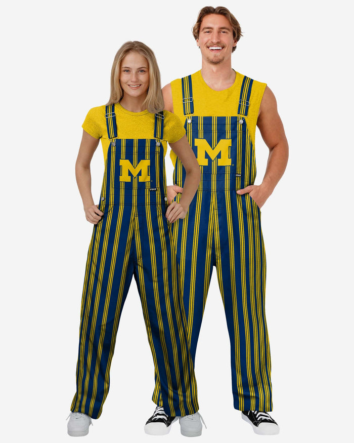 Michigan Wolverines Mens Sideline Spirit Bib Overalls FOCO - FOCO.com