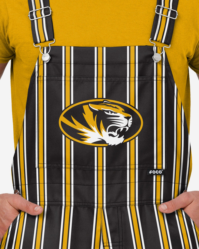 Missouri Tigers Mens Sideline Spirit Bib Overalls FOCO - FOCO.com