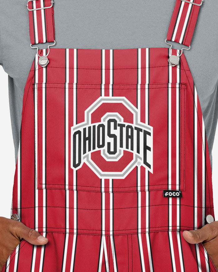 Ohio State Buckeyes Mens Sideline Spirit Bib Overalls FOCO - FOCO.com