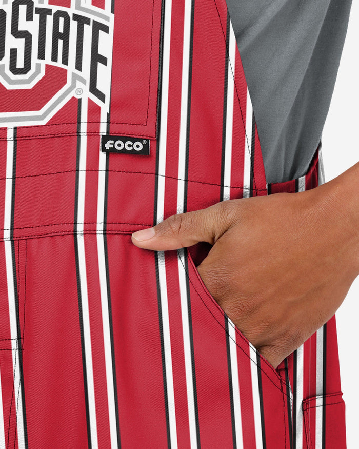 Ohio State Buckeyes Mens Sideline Spirit Bib Overalls FOCO - FOCO.com