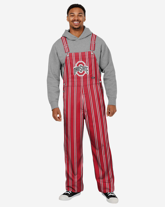 Ohio State Buckeyes Mens Sideline Spirit Bib Overalls FOCO S - FOCO.com