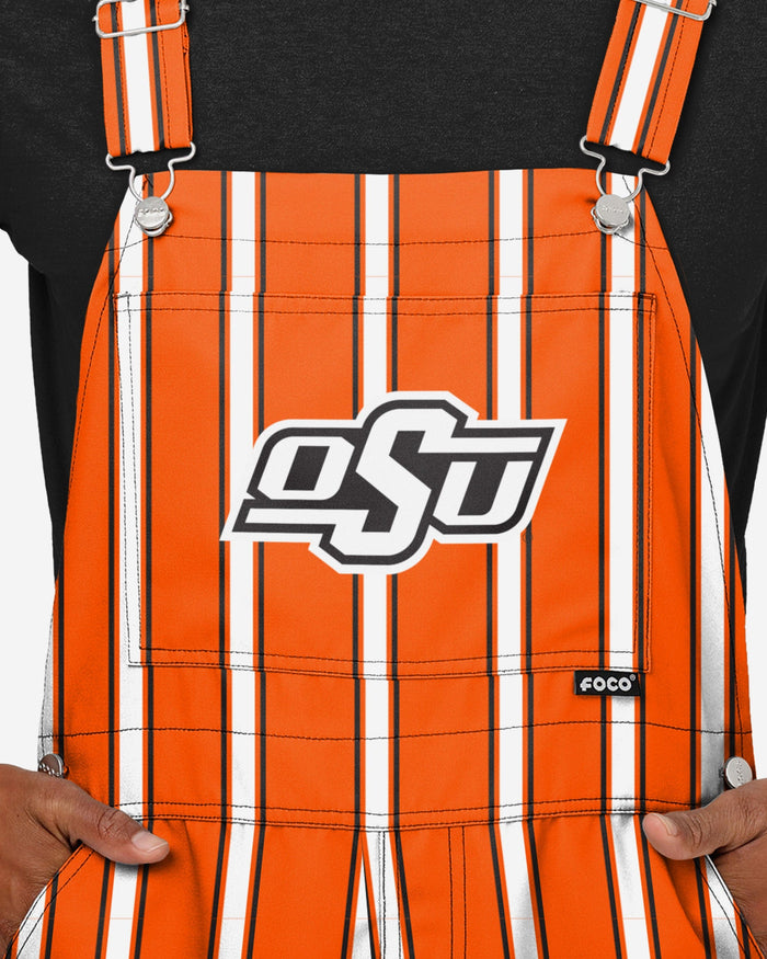 Oklahoma State Cowboys Mens Sideline Spirit Bib Overalls FOCO - FOCO.com