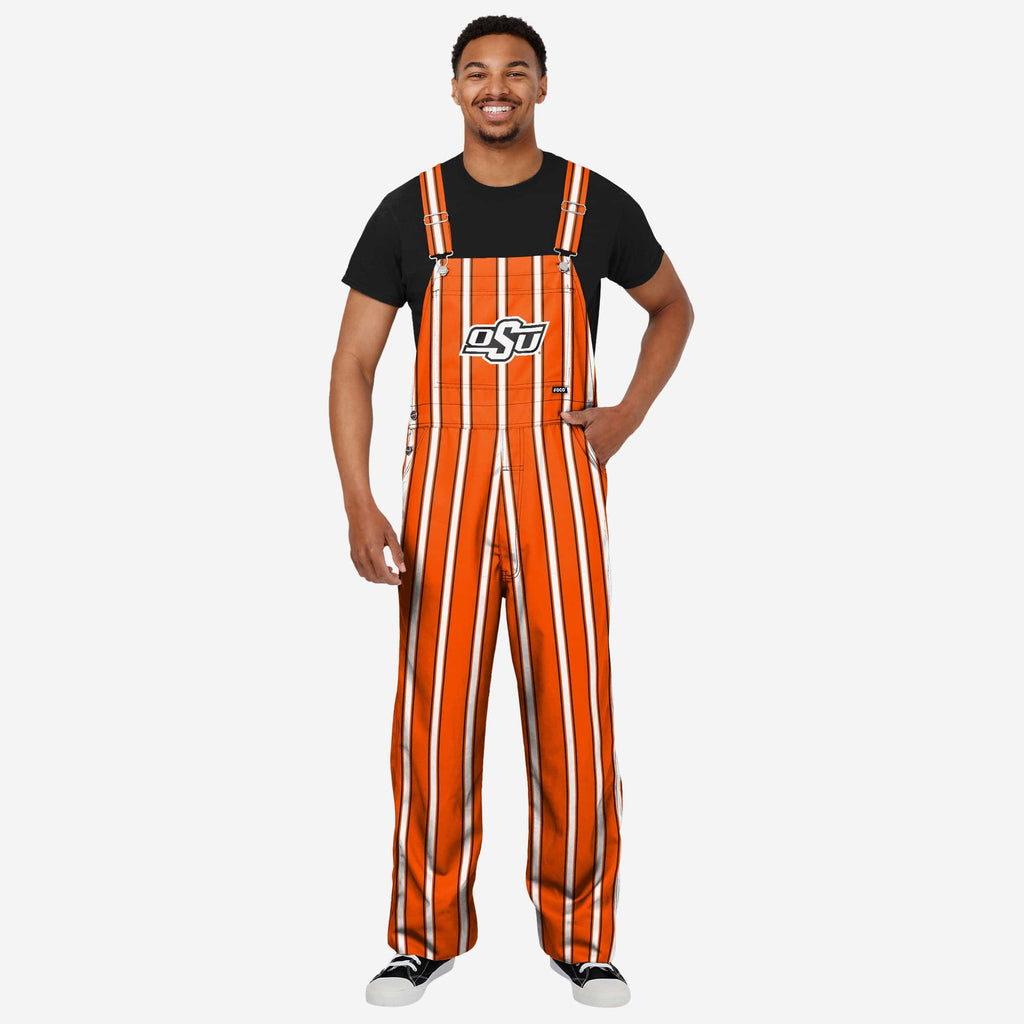 Oklahoma State Cowboys Mens Sideline Spirit Bib Overalls FOCO S - FOCO.com