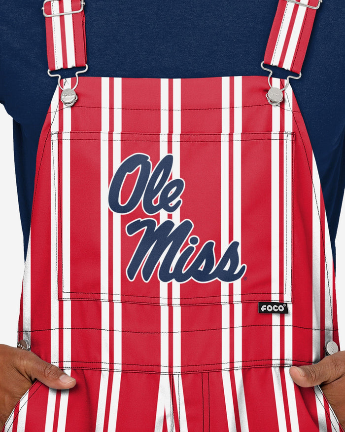 Ole Miss Rebels Mens Sideline Spirit Bib Overalls FOCO - FOCO.com