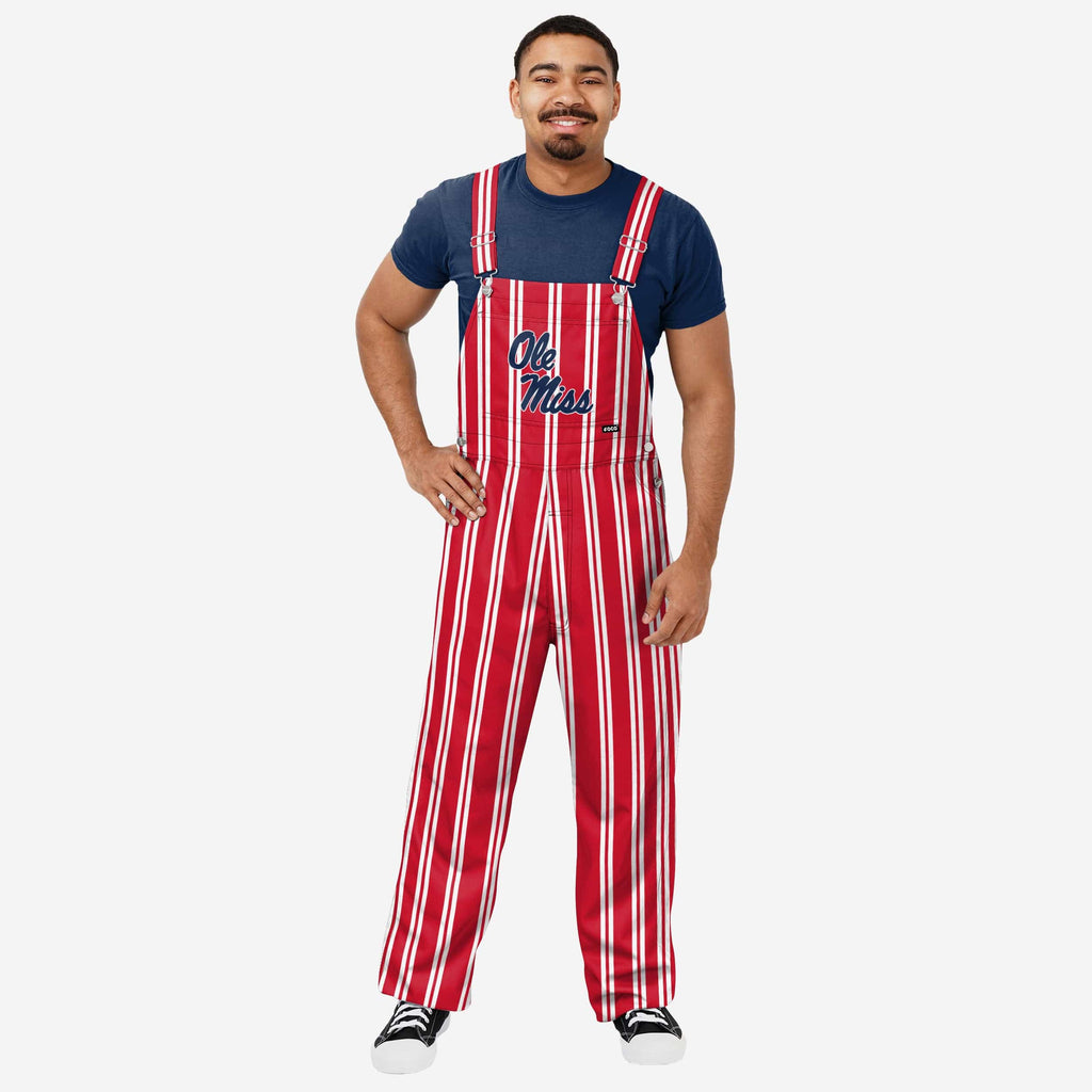 Ole Miss Rebels Mens Sideline Spirit Bib Overalls FOCO S - FOCO.com