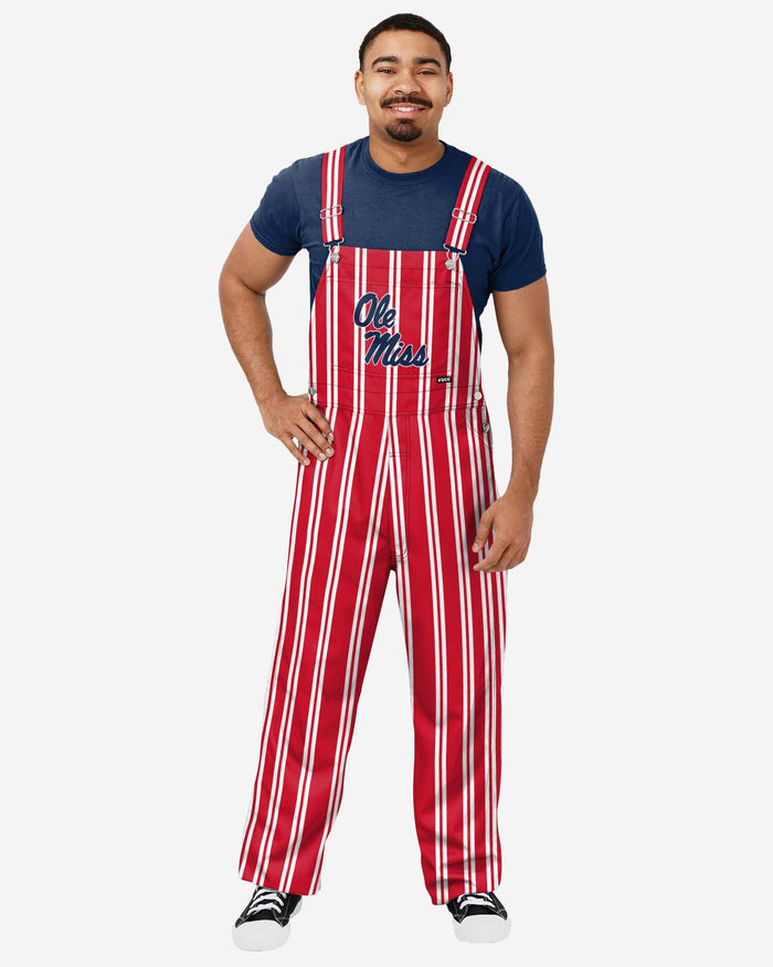 Ole Miss Rebels Mens Sideline Spirit Bib Overalls FOCO S - FOCO.com