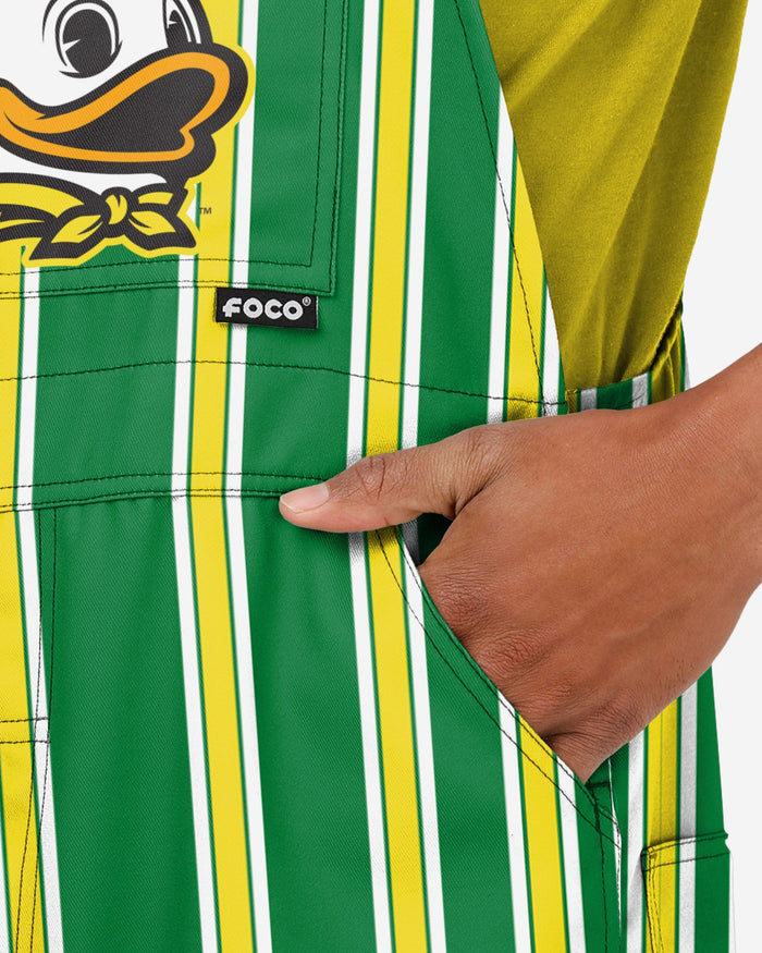 Oregon Ducks Mens Sideline Spirit Bib Overalls FOCO - FOCO.com