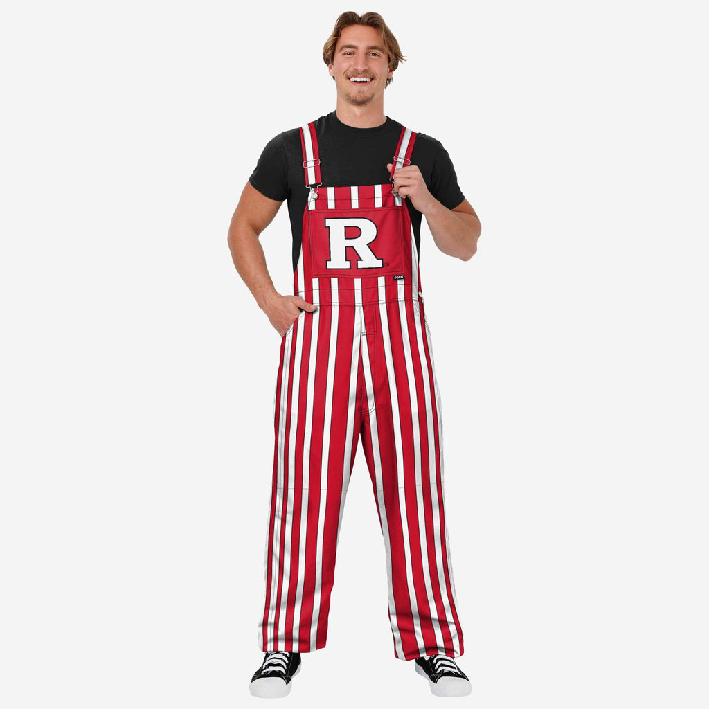 Rutgers Scarlet Knights Mens Sideline Spirit Bib Overalls FOCO S - FOCO.com