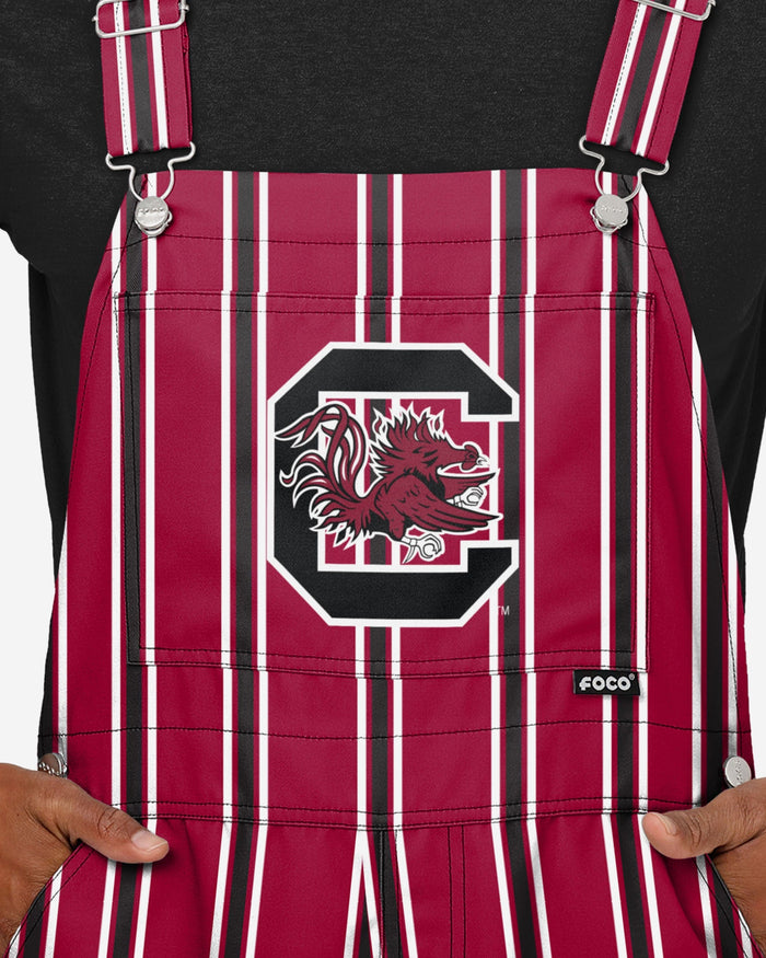 South Carolina Gamecocks Mens Sideline Spirit Bib Overalls FOCO - FOCO.com