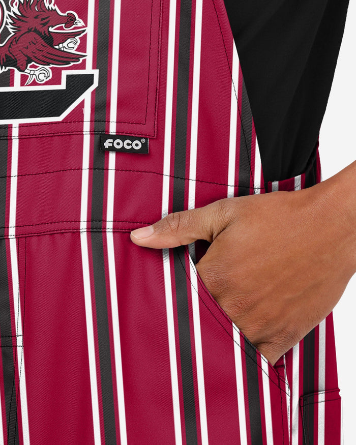 South Carolina Gamecocks Mens Sideline Spirit Bib Overalls FOCO - FOCO.com