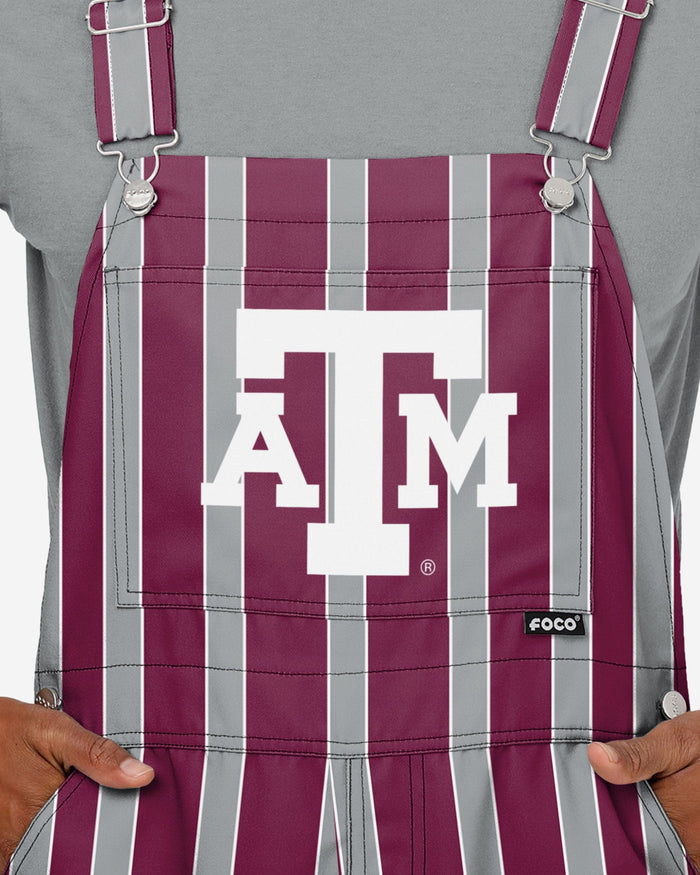 Texas A&M Aggies Mens Sideline Spirit Bib Overalls FOCO - FOCO.com