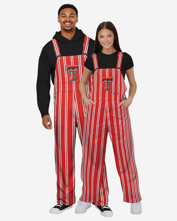 Texas Tech Red Raiders Mens Sideline Spirit Bib Overalls FOCO - FOCO.com