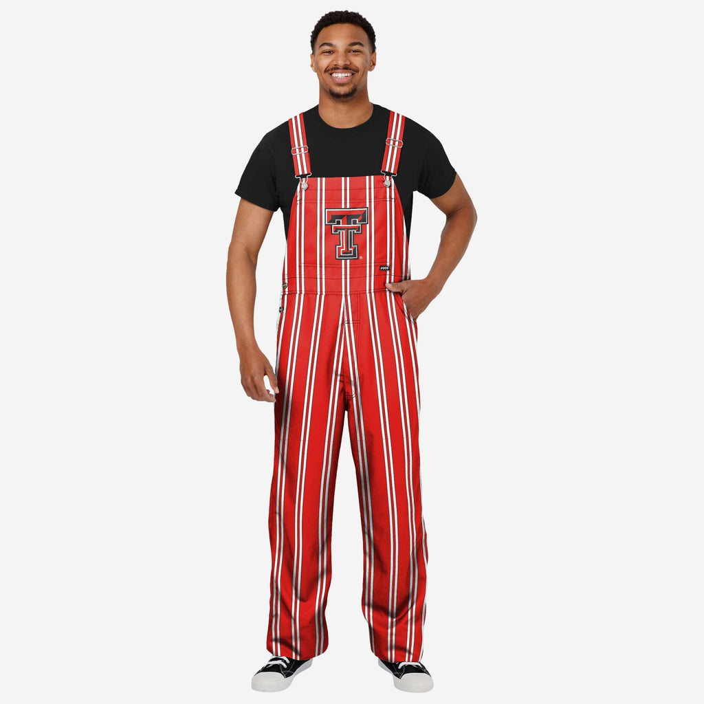 Texas Tech Red Raiders Mens Sideline Spirit Bib Overalls FOCO S - FOCO.com
