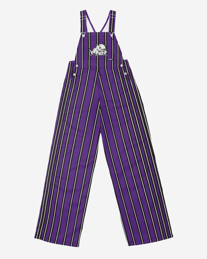 TCU Horned Frogs Mens Sideline Spirit Bib Overalls FOCO - FOCO.com