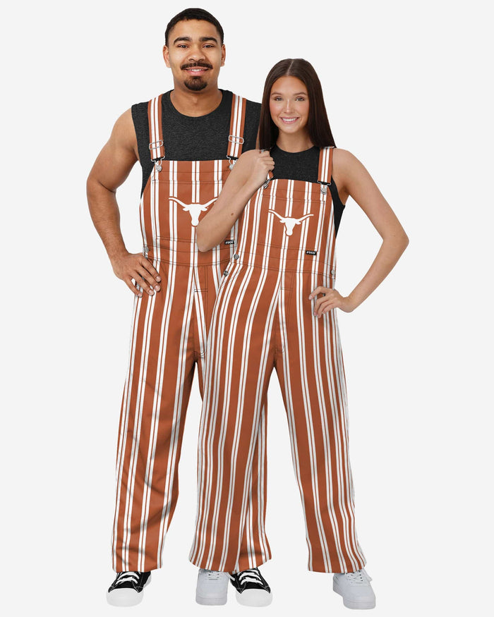 Texas Longhorns Mens Sideline Spirit Bib Overalls FOCO - FOCO.com