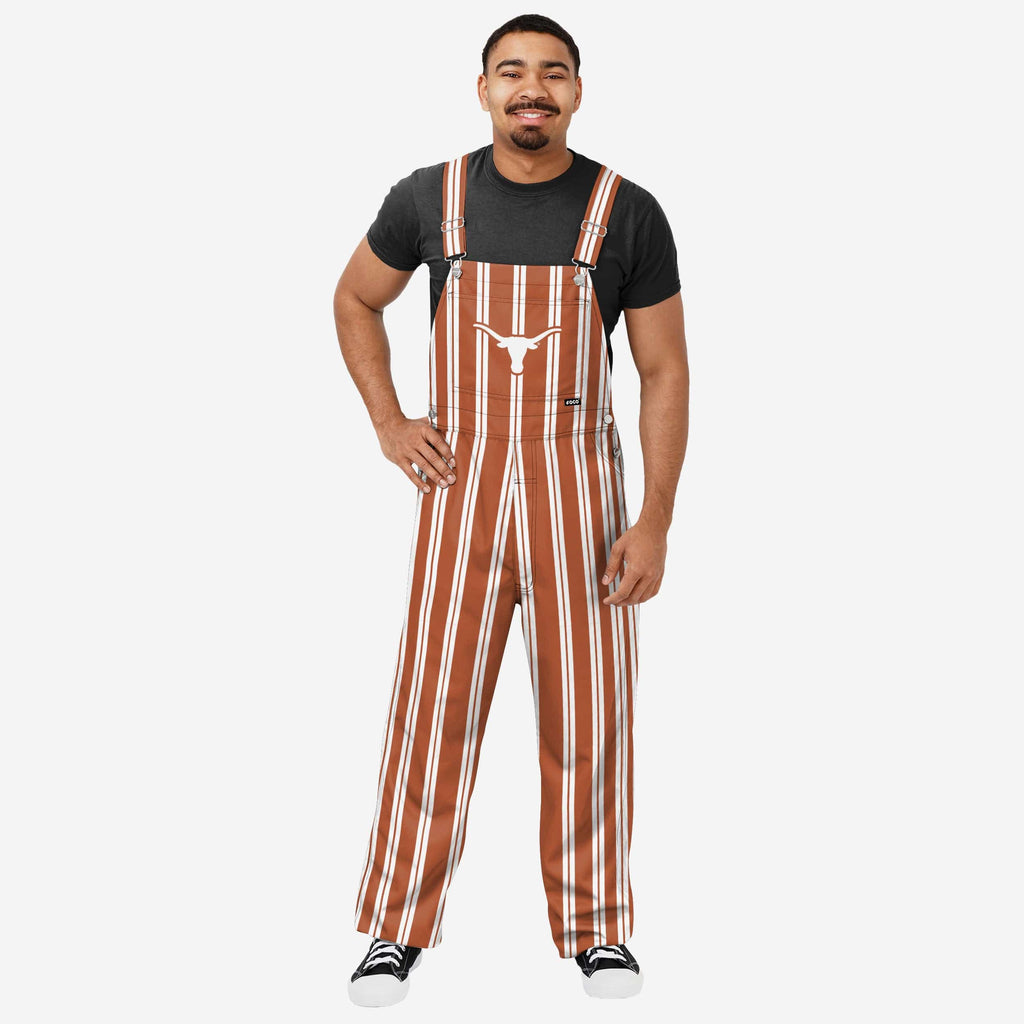 Texas Longhorns Mens Sideline Spirit Bib Overalls FOCO S - FOCO.com