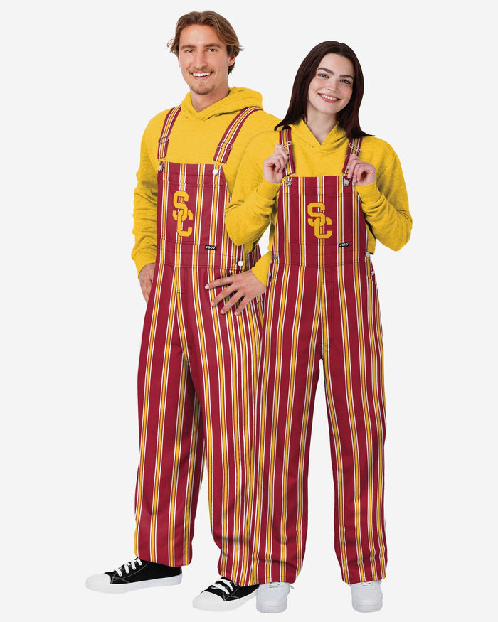 USC Trojans Mens Sideline Spirit Bib Overalls FOCO - FOCO.com