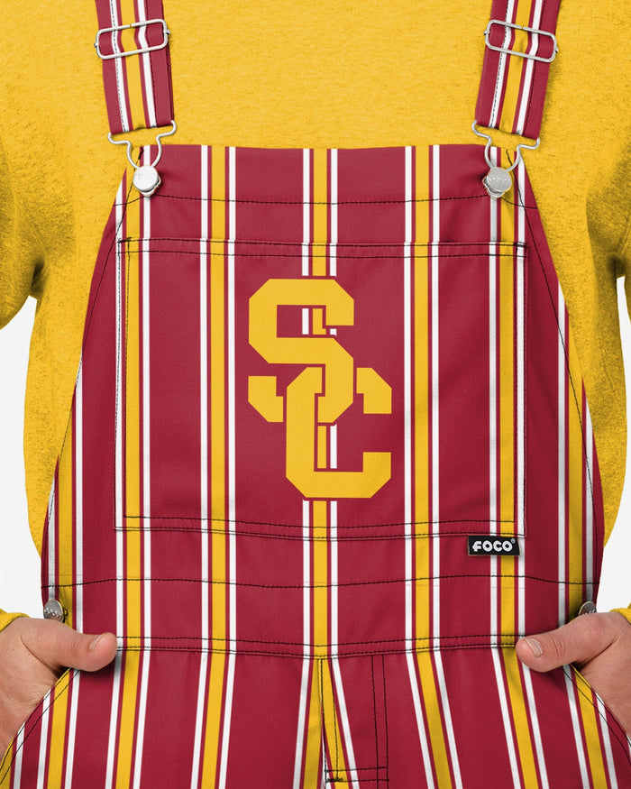 USC Trojans Mens Sideline Spirit Bib Overalls FOCO - FOCO.com