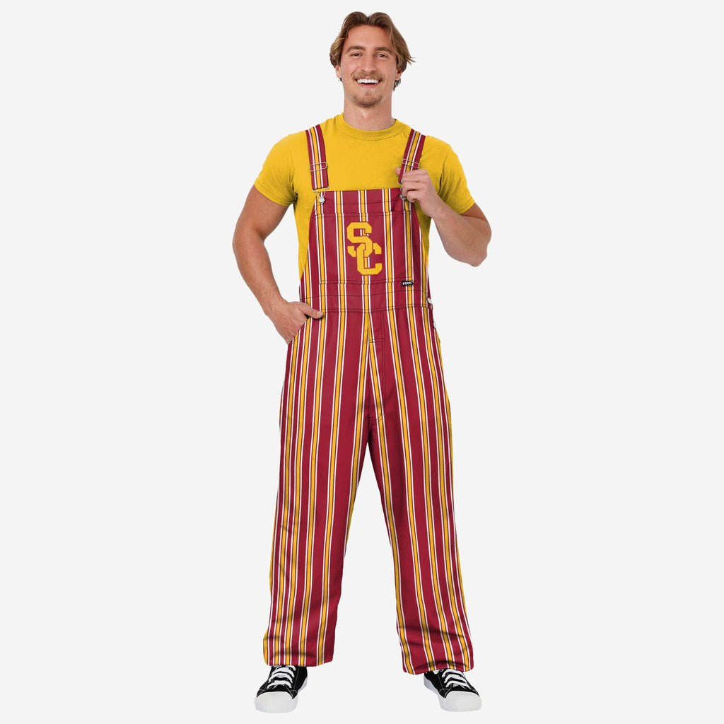 USC Trojans Mens Sideline Spirit Bib Overalls FOCO S - FOCO.com