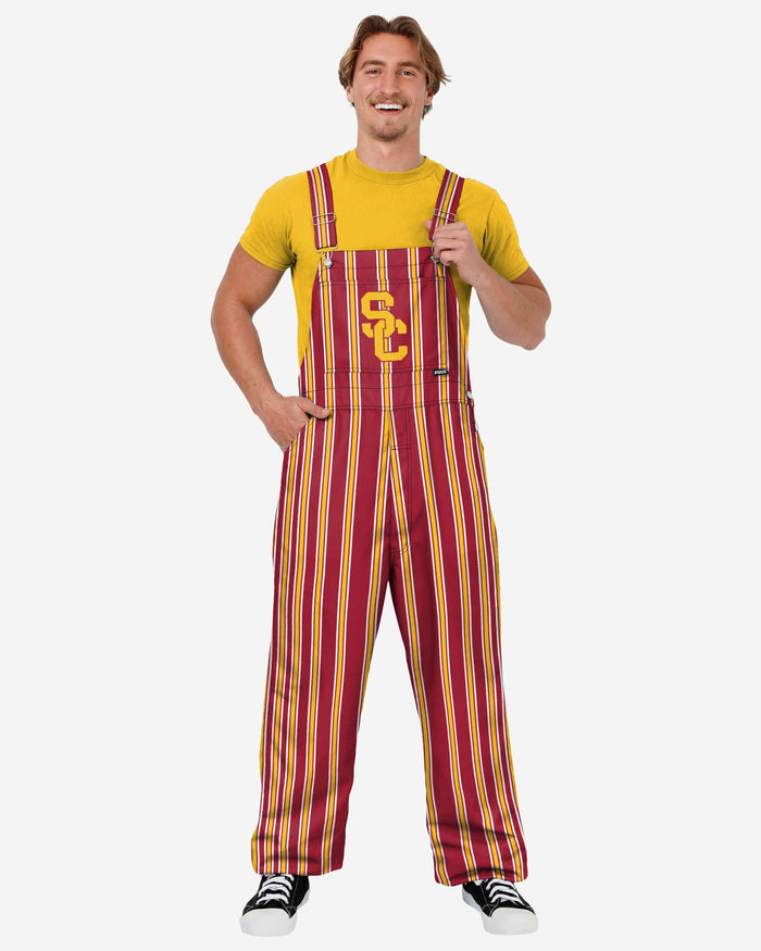 USC Trojans Mens Sideline Spirit Bib Overalls FOCO S - FOCO.com
