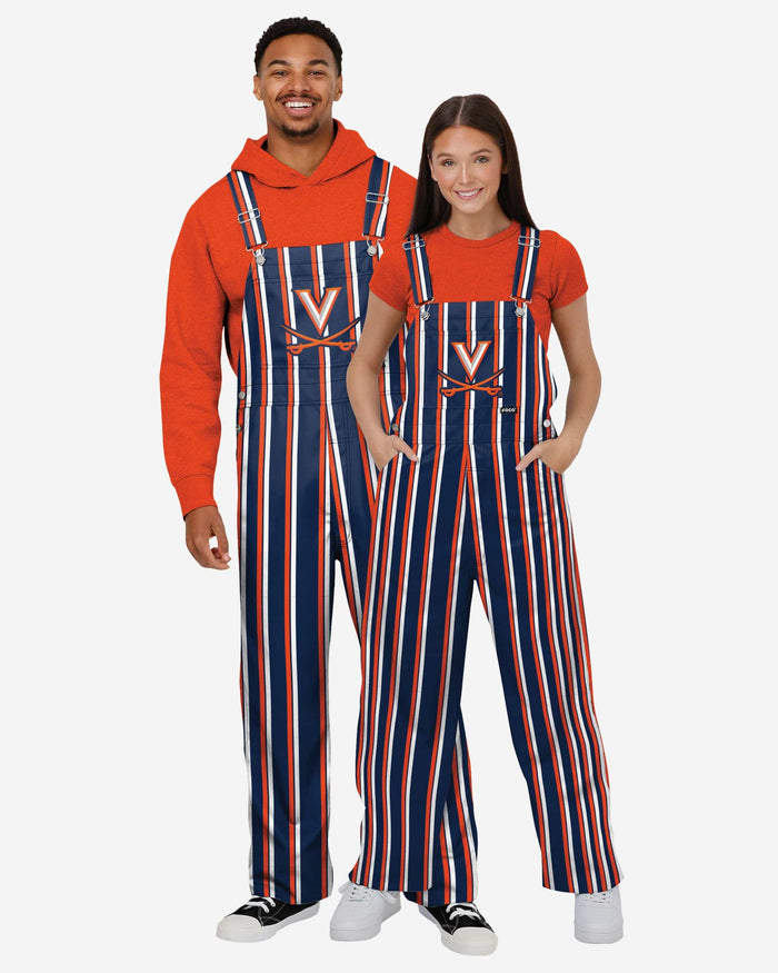 Virginia Cavaliers Mens Sideline Spirit Bib Overalls FOCO - FOCO.com