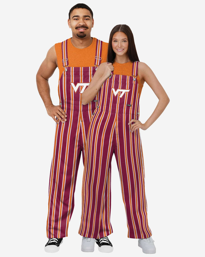 Virginia Tech Hokies Mens Sideline Spirit Bib Overalls FOCO - FOCO.com