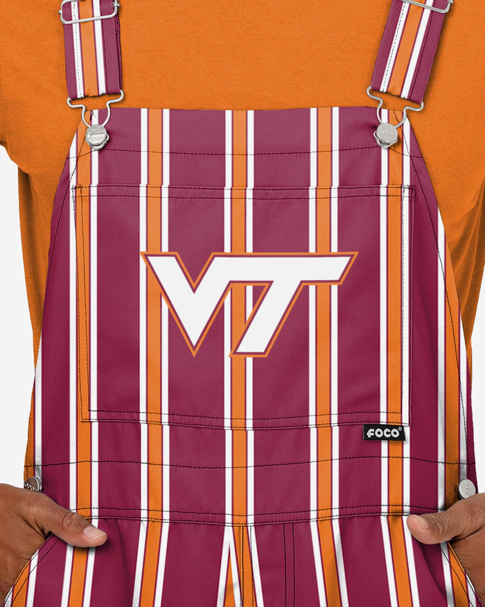 Virginia Tech Hokies Mens Sideline Spirit Bib Overalls FOCO - FOCO.com