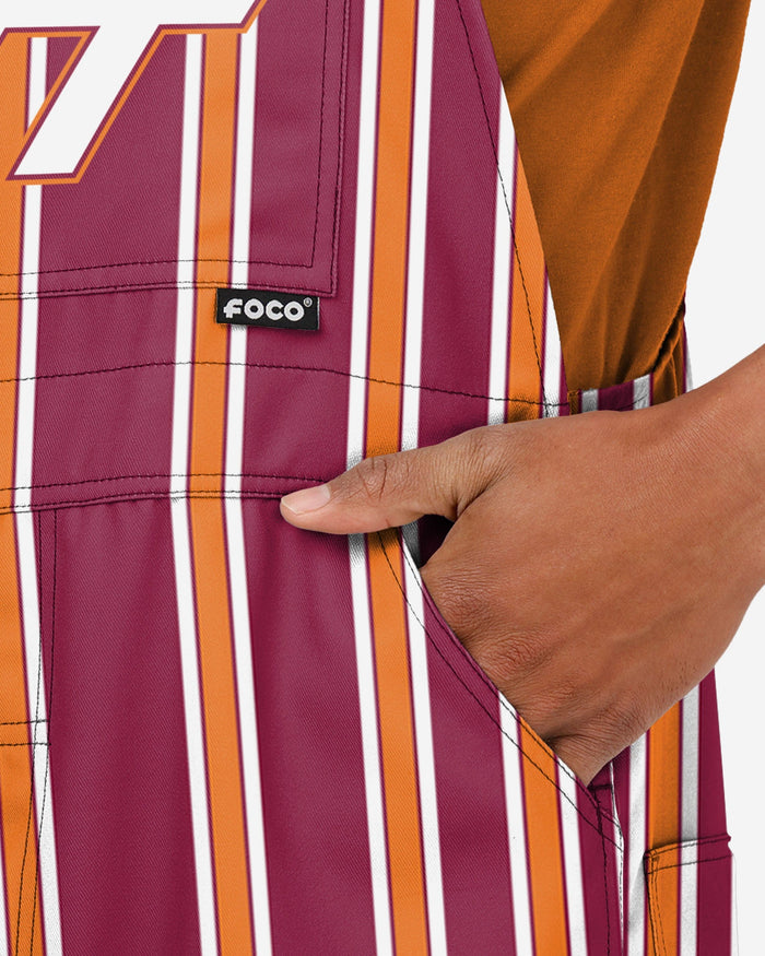 Virginia Tech Hokies Mens Sideline Spirit Bib Overalls FOCO - FOCO.com
